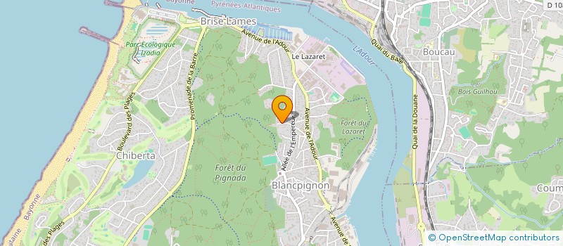 localisation de l'entreprise PISTA  ANGLET