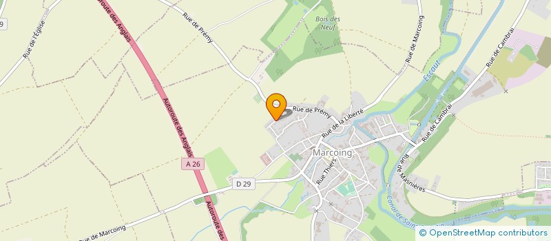 localisation de l'entreprise PISTACHE  MARCOING