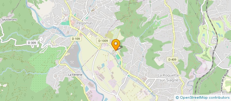 localisation de l'entreprise PISTE D AZUR à LA ROQUETTE-SUR-SIAGNE