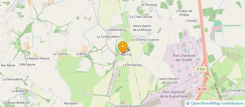 localisation de l'entreprise PISTE-H  HERIC