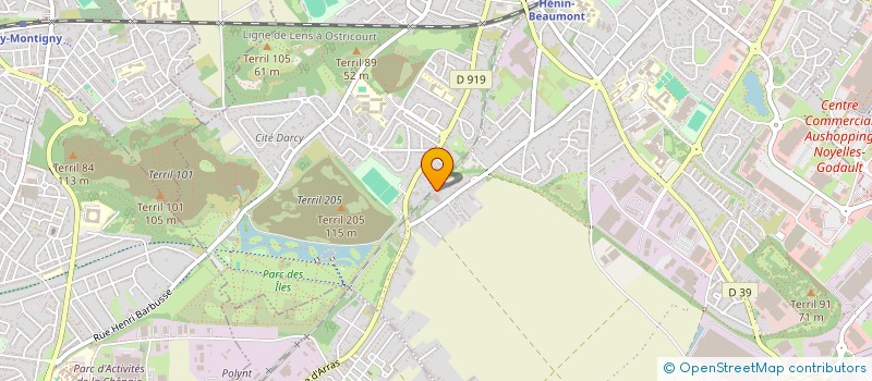 localisation de l'entreprise PISTES BEUVRY à HENIN-BEAUMONT