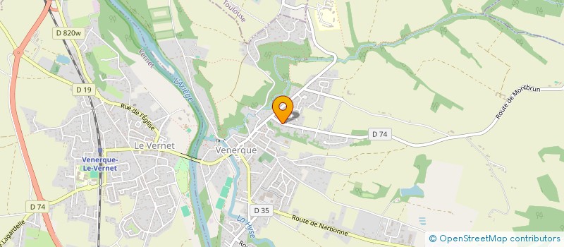 localisation de l'entreprise PISTES ET PAPILLES à VENERQUE