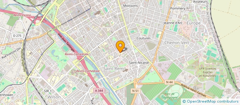 localisation de l'entreprise PISTES POUR LA REUSSITE  REIMS