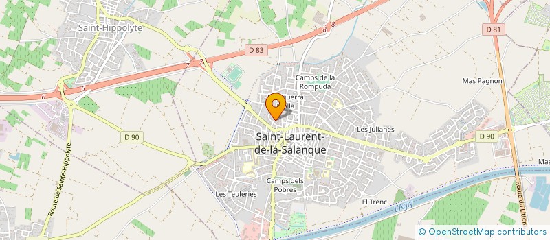 localisation de l'entreprise PISTO SARL à SAINT-LAURENT-DE-LA-SALANQUE