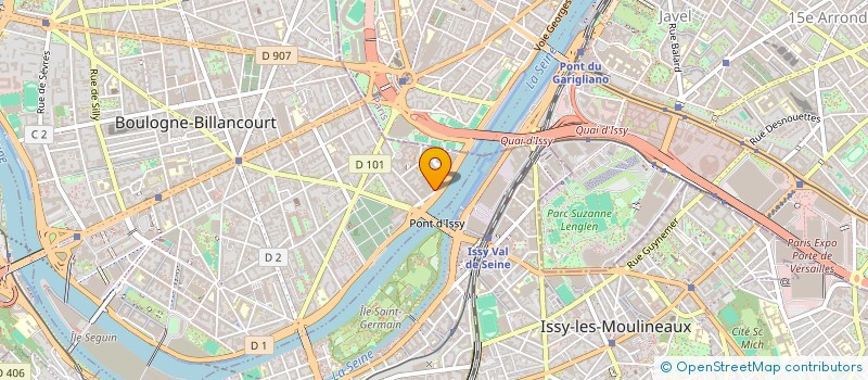 localisation de l'entreprise PISTON & CO  BOULOGNE-BILLANCOURT