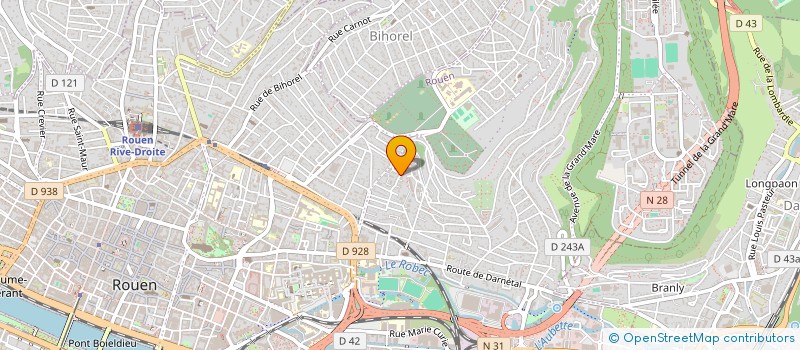 localisation de l'entreprise PISTOU ET CENTIFOLIA à ROUEN