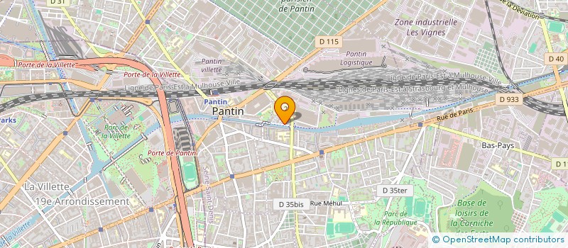 localisation de l'entreprise PISTOU PRODUCTIONS à PANTIN