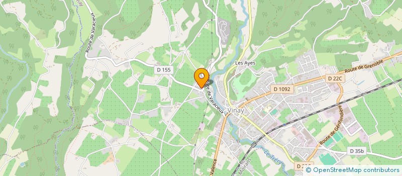 localisation de l'entreprise PISTOUNETTE  VINAY