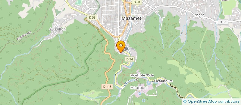 localisation de l'entreprise PISTRE & FILS  MAZAMET