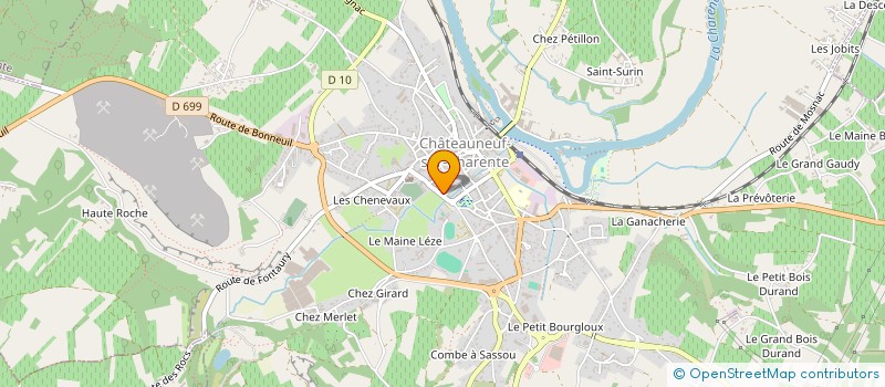 localisation de l'entreprise PIT BIKE FEMININ à CHATEAUNEUF-SUR-CHARENTE