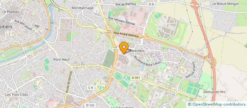 localisation de l'entreprise PIT LANE à POITIERS
