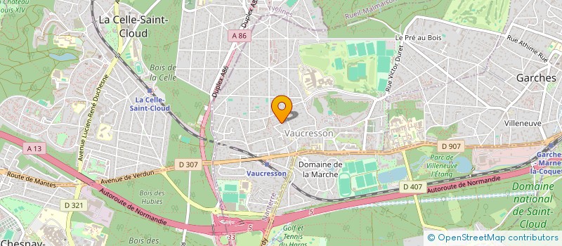 localisation de l'entreprise PIT POUN  VAUCRESSON