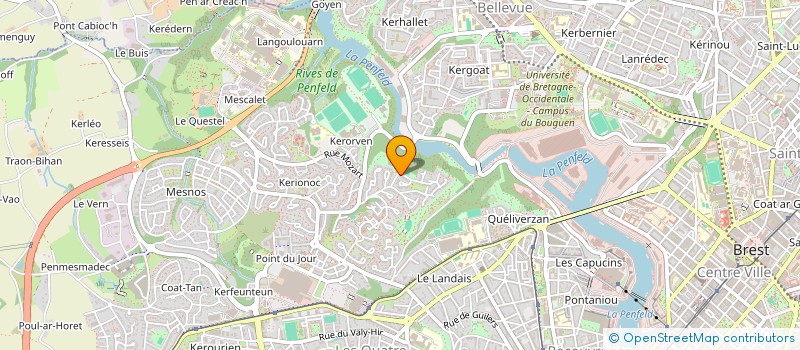 localisation de l'entreprise PITASSE  BREST