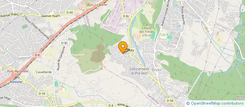 localisation de l'entreprise PITAUD HOLDING à GARDANNE