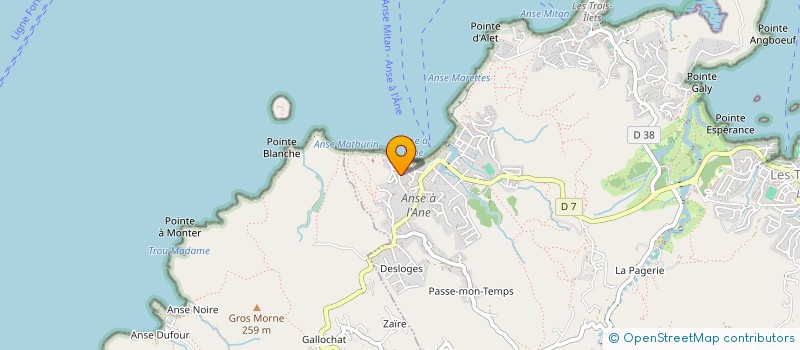 localisation de l'entreprise PITAYA à TROIS ILETS
