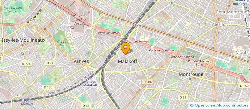 localisation de l'entreprise PITCH PRODUCTION  MALAKOFF