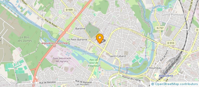 localisation de l'entreprise PITCHOULI TEAM à ANGOULEME