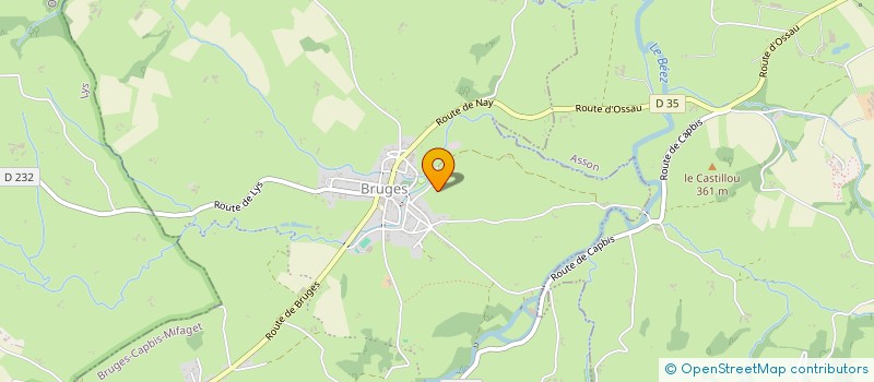 localisation de l'entreprise PITCHOULOU  BRUGES-CAPBIS-MIFAGET