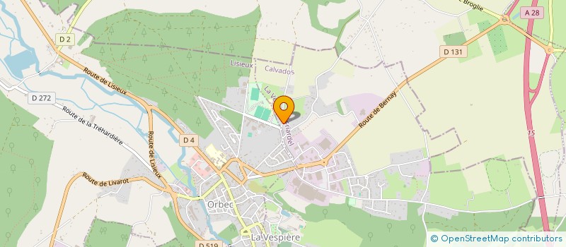 localisation de l'entreprise PITCHOUT COUVERTURE  LA VESPIERE-FRIARDEL