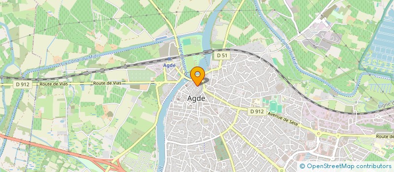 localisation de l'entreprise PITET  AGDE