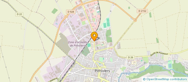 localisation de l'entreprise PITHIVIERS INVEST  PITHIVIERS