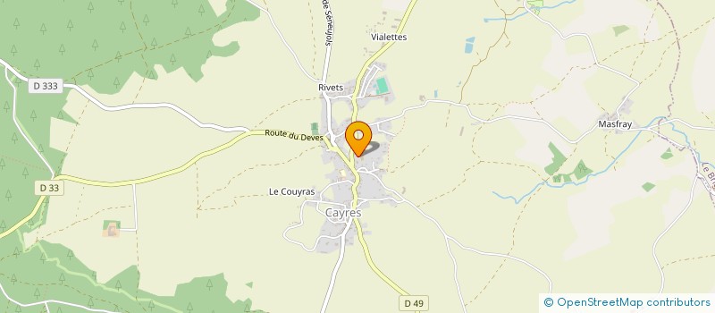 localisation de l'entreprise PITHOLYNE  CAYRES