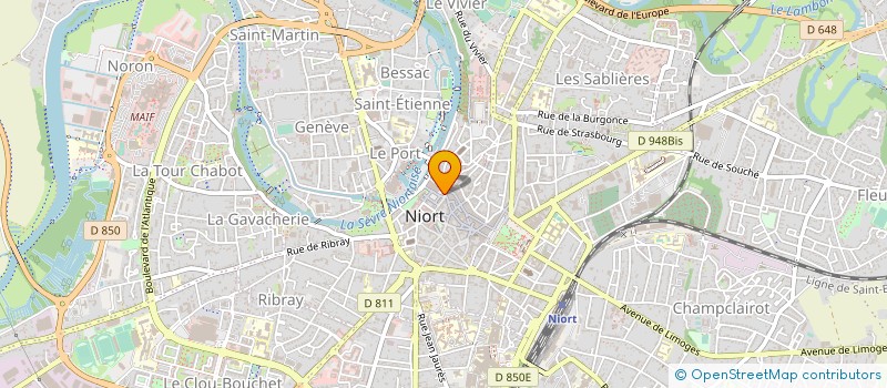localisation de l'entreprise PITHON à NIORT