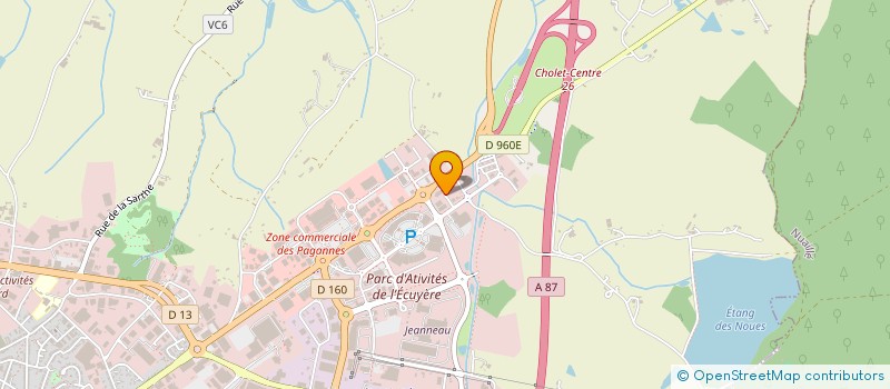 localisation de l'entreprise PITHON SAS (STOCK AUTOS SERVICE) à CHOLET