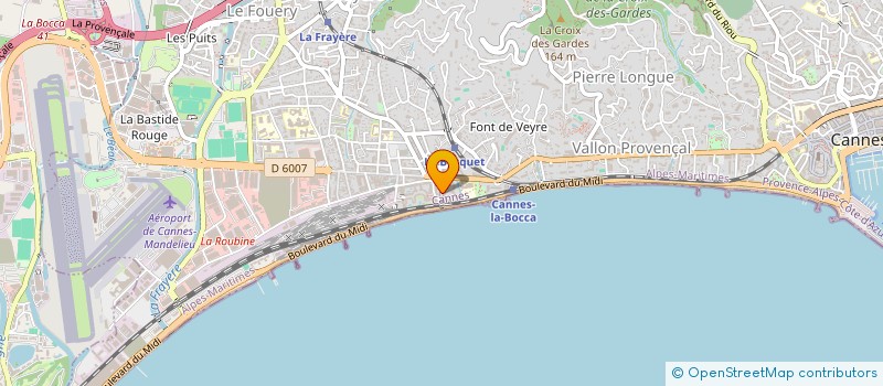 localisation de l'entreprise PITIENNE AZUR à CANNES