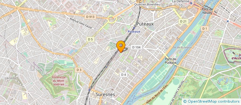 localisation de l'entreprise PITKER à SURESNES