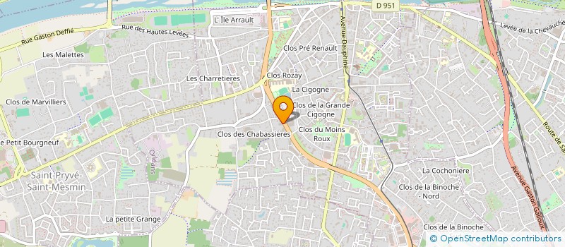 localisation de l'entreprise PITOIS à ORLEANS