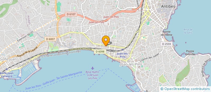 localisation de l'entreprise PITOIS IMMOBILIER INTERNATIONAL à ANTIBES