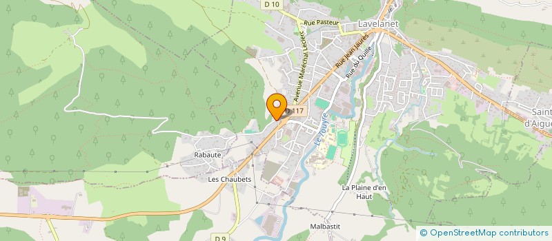 localisation de l'entreprise PITON ENTREPRISE à LAVELANET