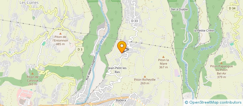 localisation de l'entreprise PITON SCORIE  SAINT-JOSEPH