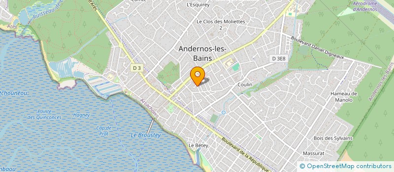 localisation de l'entreprise PITOU  ANDERNOS-LES-BAINS