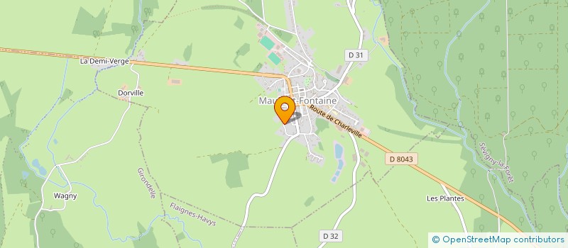 localisation de l'entreprise PITOUCHET  MAUBERT FONTAINE