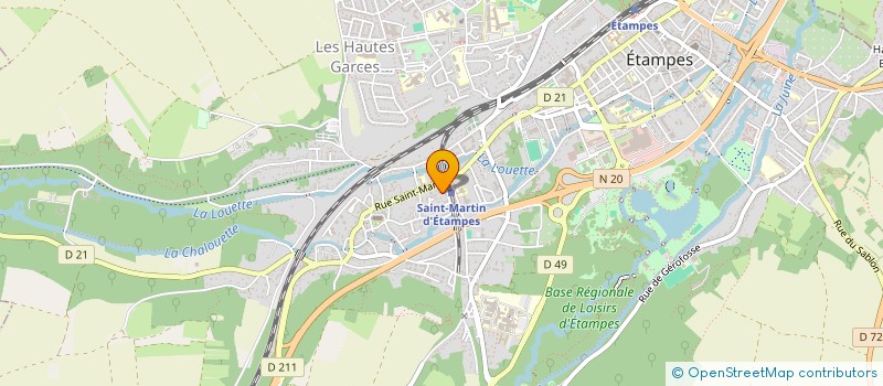 localisation de l'entreprise PITROSA  ETAMPES