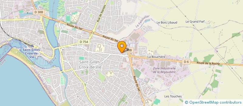 localisation de l'entreprise PITS INVEST  SAINT-GILLES-CROIX-DE-VIE