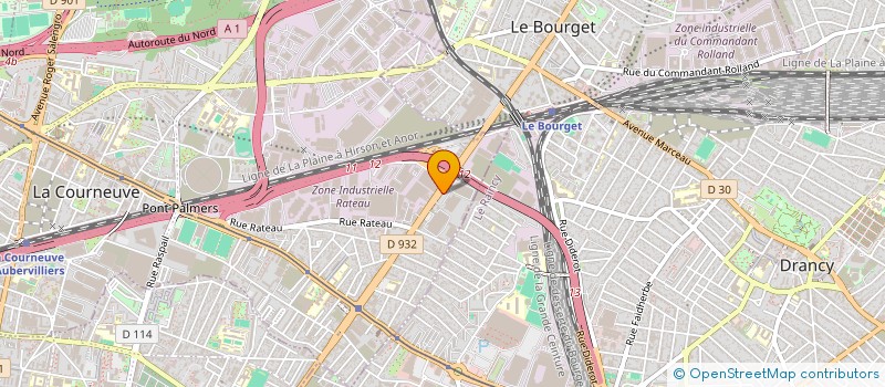 localisation de l'entreprise PITSOU AUTOMOBILES à LA COURNEUVE