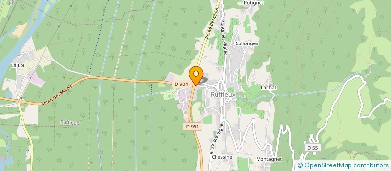 localisation de l'entreprise PITSTOP  RUFFIEUX