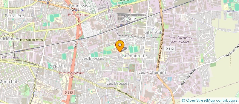 localisation de l'entreprise PITT'S BALLET COMPAGNIE  VAULX-EN-VELIN