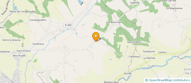 localisation de l'entreprise PITTET PATRICK à CASTELCULIER