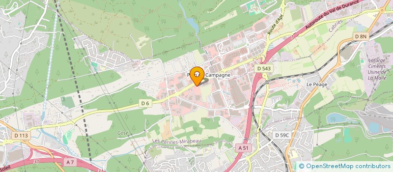 localisation de l'entreprise PIU PDC à LES PENNES-MIRABEAU