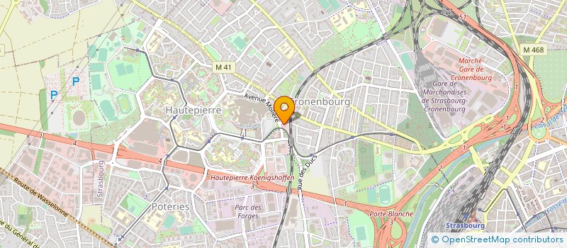 localisation de l'entreprise PIUROSSO à STRASBOURG