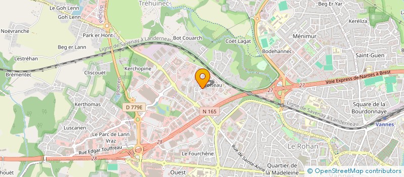 localisation de l'entreprise PIV à VANNES