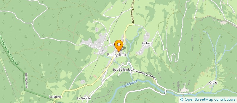 localisation de l'entreprise PIVA à BELLEYDOUX