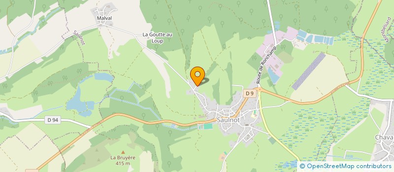 localisation de l'entreprise PIVA GRANDE RUE  SAULNOT