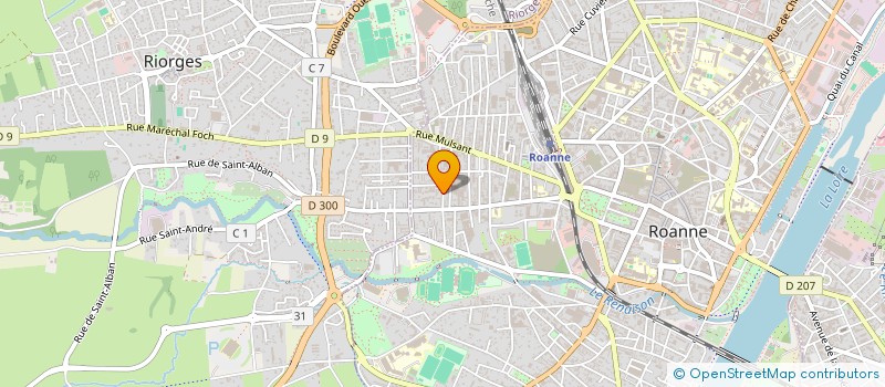 localisation de l'entreprise PIVALOUBE  ROANNE