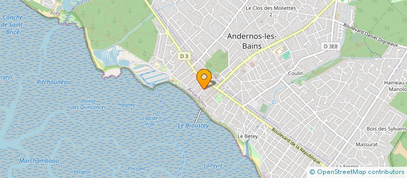 localisation de l'entreprise PIVALTO  ANDERNOS-LES-BAINS