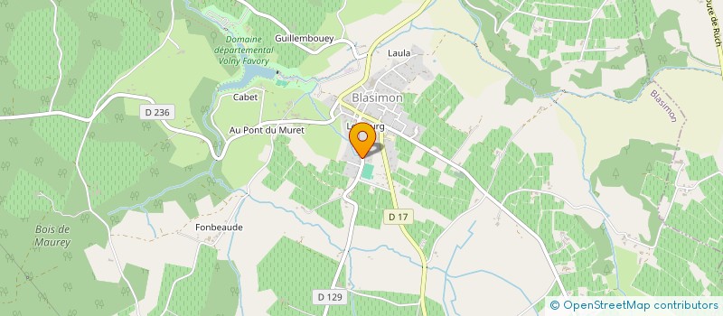 localisation de l'entreprise PIVER à BLASIMON